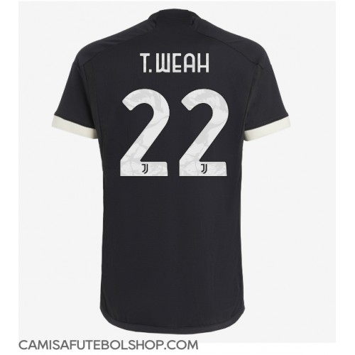 Camisa de time de futebol Juventus Timothy Weah #22 Replicas 3º Equipamento 2023-24 Manga Curta